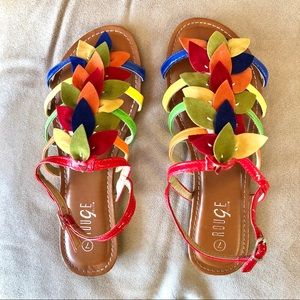 Multi-colored ROUGE Sandals